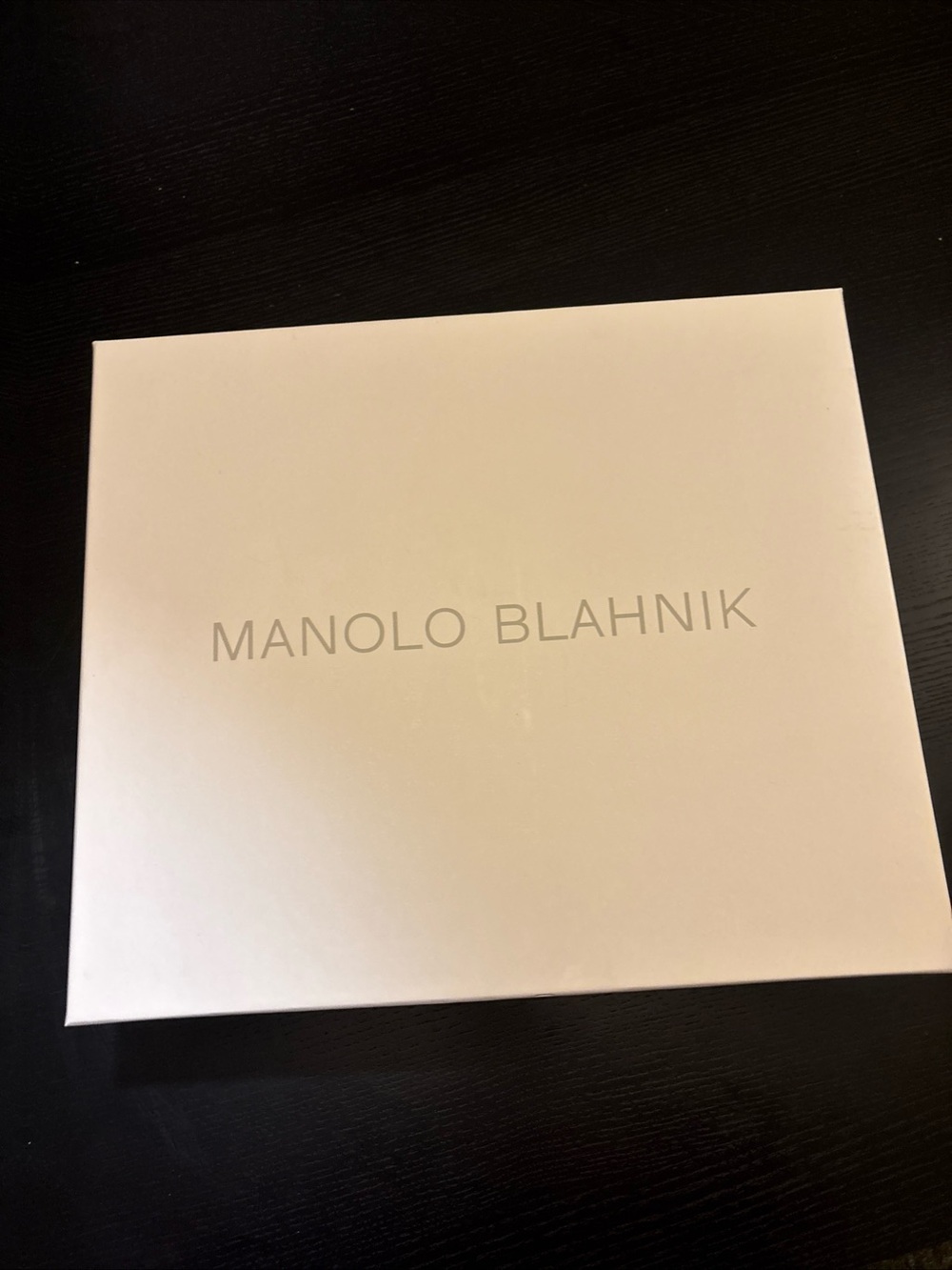 Manolo Blahnik Empty Shoe Box 12”x9”x 4”